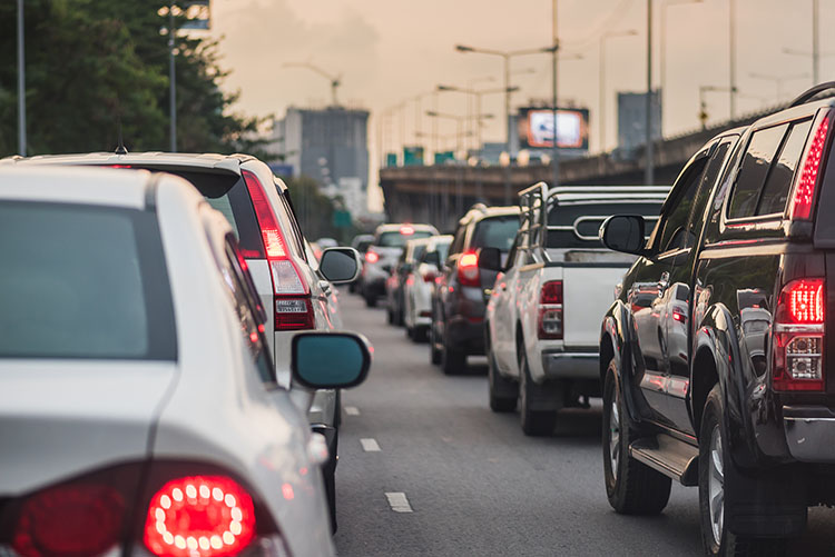 Accidents during rush hour