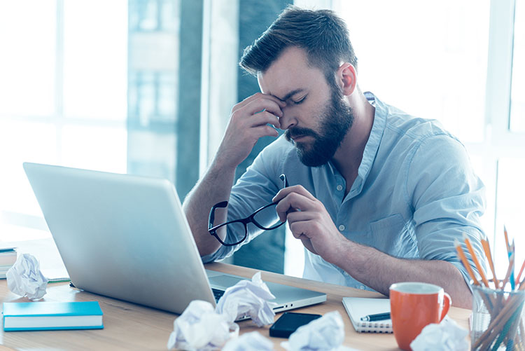 Employee who is frustrated by work environment